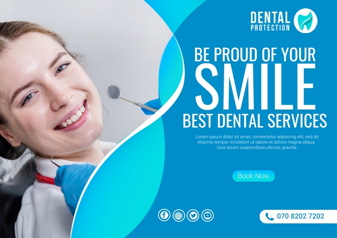 professional dentist ads templates design fe0e92b5abd0ec424959b48330b186f9_screen